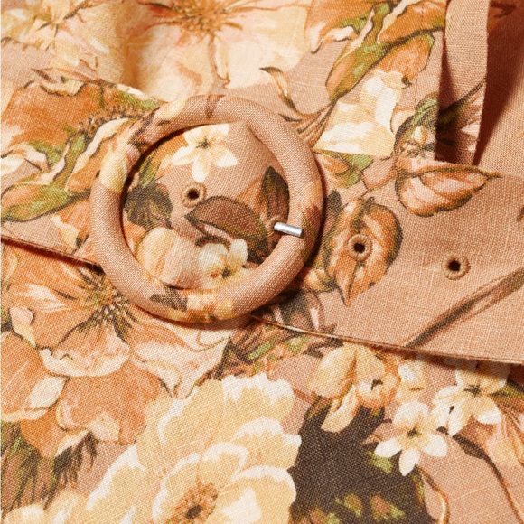 MANGO Linen Floral Dress - Picture 5 of 8